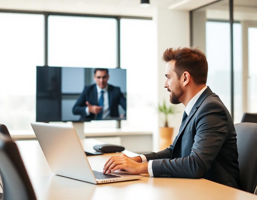 Business English course promotional image